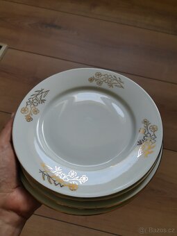 4x talíř, československý porcelán - 3