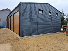 Plechová garáž 12x8 m. - 3
