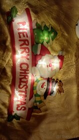 nová vánoční svítící dekorace - Merry Christmas - sněhulák a - 3