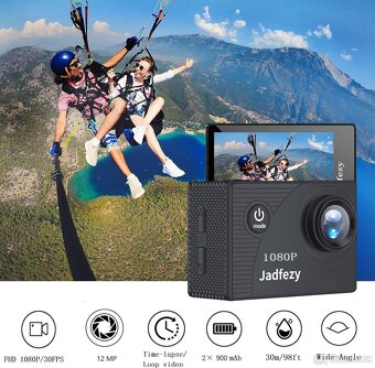 Multifunkční sportovní kamera 2" LCD displej - 3