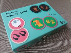 Dřevěné pexeso Zvířátka a jejich stopy, 50 dílků - 3