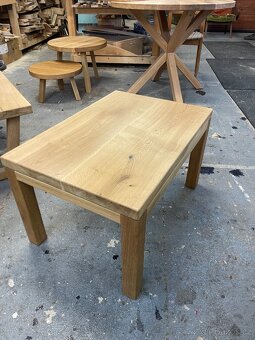 Dubové konferenční stolky, stolové desky - 3