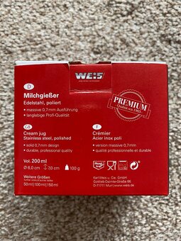 Nová nerezová konvička na mléko Weis Premium - 200 ml - 3