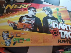 Sada Nerf Darth Tagg 2 pistole,vesty, brýle,náboje+2 Nerf - 3