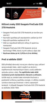 SSD DISK Seagate FireCuda 530 2TB Heatsink - 3