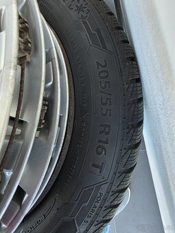 ZIMNÍ PNEU BARUM 205/55R16 + PLECH.DISKY + POKLICE - 3