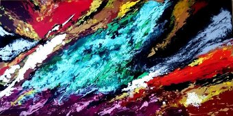 Velký abstraktní obraz 120x60 cm - 3