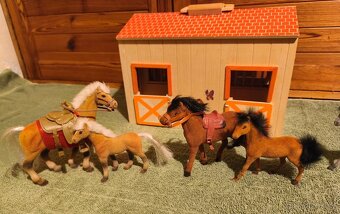 Dřevěná stáj Woody - kufřík - 3