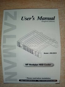 Heatpipe HDD cooler 3,5 - 3