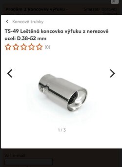 Prodám 2 koncovky na auto - 3