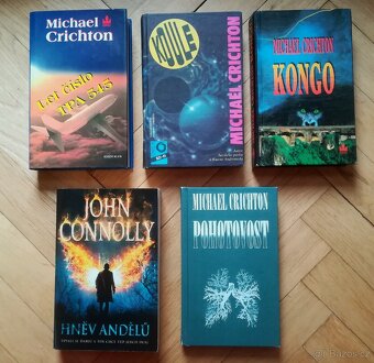 M. Crichton+ jiné thriller a horror knihy - 3