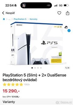 Nová PS5 Slim kupovaná 04/2025 - 3