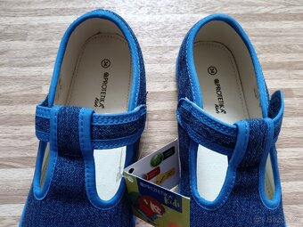 Barefoot bačkory Protetika raven denim vel. 34 - 3