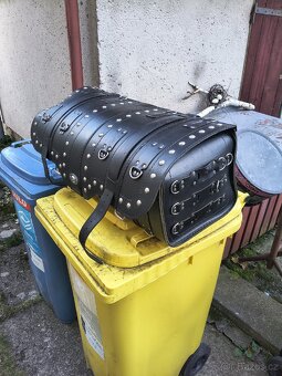 Kožený kufr na motorku (choppera) - 3