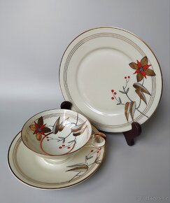 Okouzlující porcelánová sada/trio Hertel Jacob Bavaria 1930 - 3