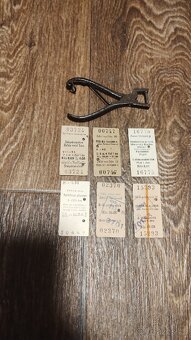 Kleště a 6 ks jízdenek na ČSD - 3