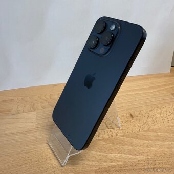 iPhone 15 Pro 128GB, 100% baterie, modrý, eSIM (rok záruka) - 3