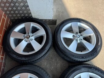 Alu 17" 5x112,škoda Ratikon, letní 80%, KaroQ, TOP - 3