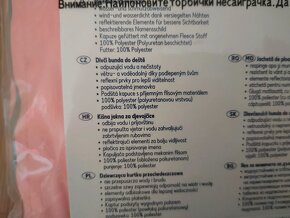 Jarní/podzimní nepromokavá zateplená bunda vel.122/128 - 3