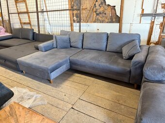 Rohová rozkládací sedačka s úl. pr. NOVÁ 2. jakost - 3