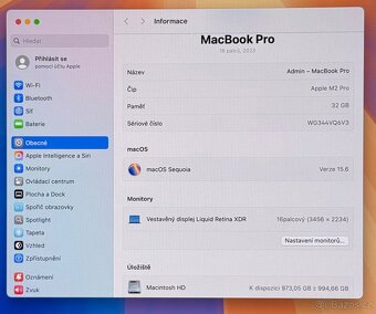 MacBook Pro 16” 2023 CTO /32GB RAM/1TB SSD/Záruka - 3