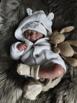 Pletený kabátek s oušky - 3