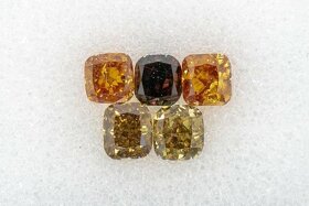 Diamanty - Nat. F. Mix Yellow-Brown-Orange - 1,25ct - VS/SI - 3