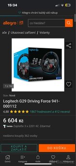 Prodám logitech g 28 - 3
