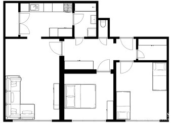 Prodej kompletně zrekonstruovaného bytu 3+1, 67 m2 - Brno - - 3