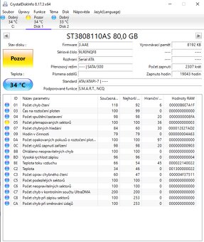 Seagate BarraCuda 80GB 7,2K 8MB SATA II 3,5'' ST3808110AS - 3