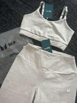 Tréninkový béžový/šedý set MyProtein, XS/34 - 3