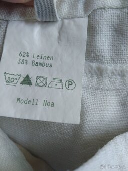 Dámské širší kalhoty Mergler.Velikost 42 a len + bavlna. - 3