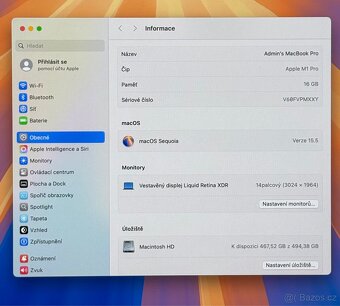 MacBook Pro 14” M1 Pro 2021 CTO/16GB RAM/512GB SSD/Záruka - 3