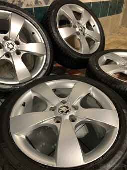 Alu kola Škoda R17 5X112 ZIMNÍ PNEU 225/45 R17 PEGASUS - 3