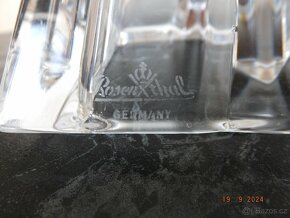 ROSENTHAL křišťálový masivní svícen signovaný. - 3