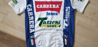 Retro cyklistický dres Carrera Tassoni 92' - 3