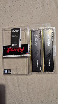 RAM : Kingston FURY 32GB KIT DDR4 3200MHz CL16 Beast Black - 3