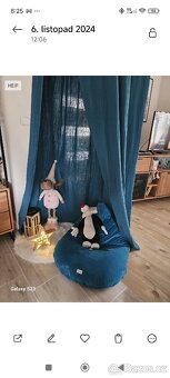 Mušelínový baldachýn nad postel - 3