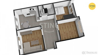 Prodej panelového bytu 3+1, Šternberk, ul. Jiráskova, 133269 - 3