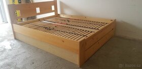 PRODÀM POSTEL-160/200-MASIVNÌ BOROVICE-ULOŽNÍM PROSTOREM - 3