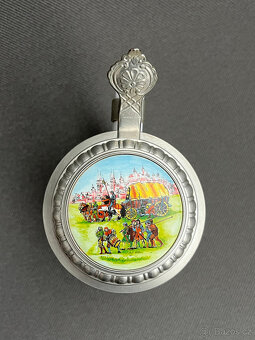 Korbel s cínovým víkem Rytířský turnaj 500ml, BMF - 3