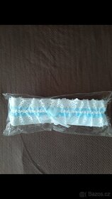 Jutové dekorace a podvazek - 3