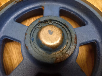 OCELOVÉ KOLEČKO 180mm se dvěma ložisky, guma - 3