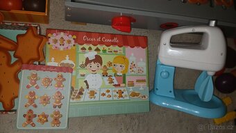 Dětská pokladna s příslušenstvím, Dřevěný gril atd dle fotek - 3