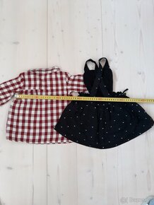 Košile/halenka a laclová sukně vel. 74 - 80 - 3