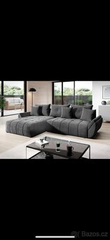 Moderní rohová sedací souprava 280x189 L ,rozkládací - 3