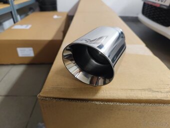 Koncovka výfuku nerez 90mm - pár - 3