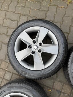 ORIGINÁL Alu Škoda ILIAS R16, 5x112 - TOP STAV - 3