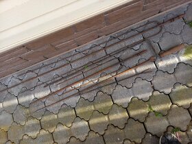 Grilovací jehla na ohniště celková délka 2,3m - 3