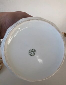 Porcelánová cukřenka, dóza Chodova - 3